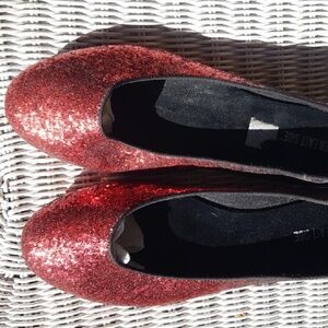Sparkly Red Flats